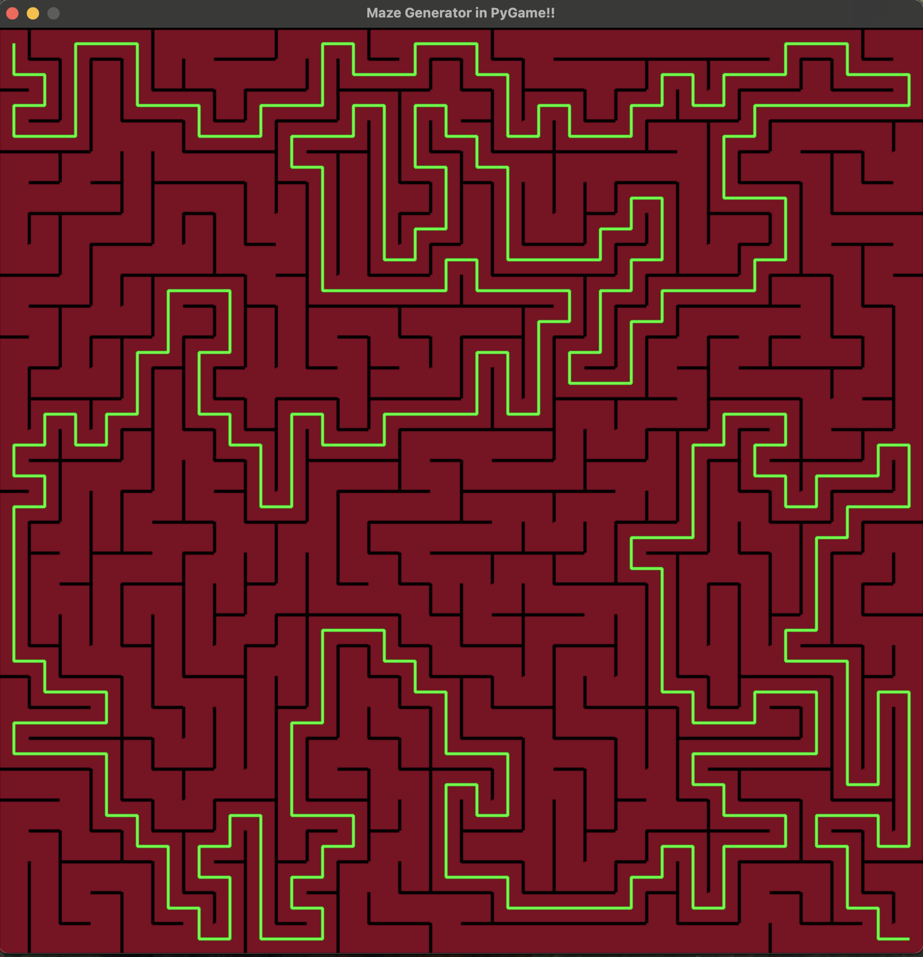 Maze Generator & Solver